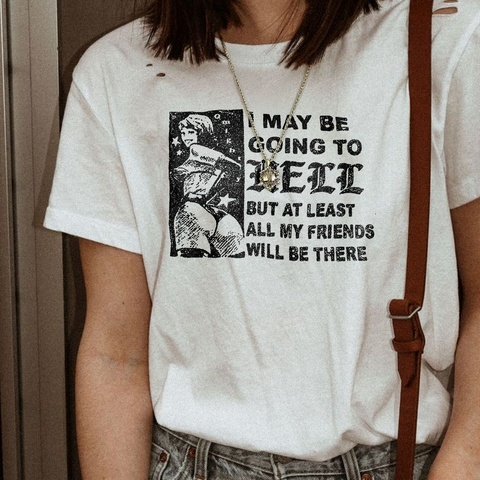Going To Hell Tee - White