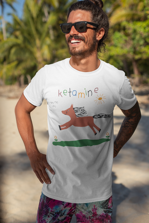Ketamine Horsey Tee - White