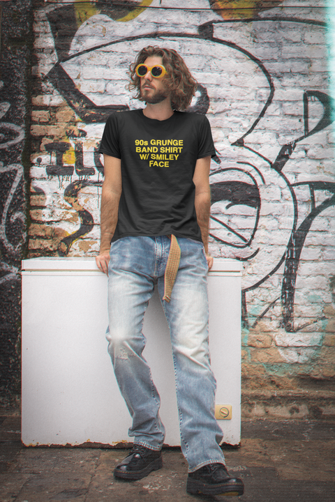 90's Grunge Band Tee - Black