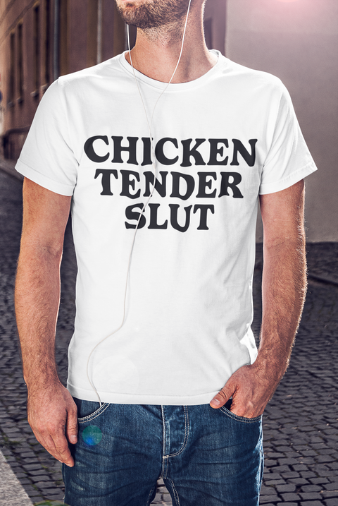 Chicken Tender Slut Tee - White