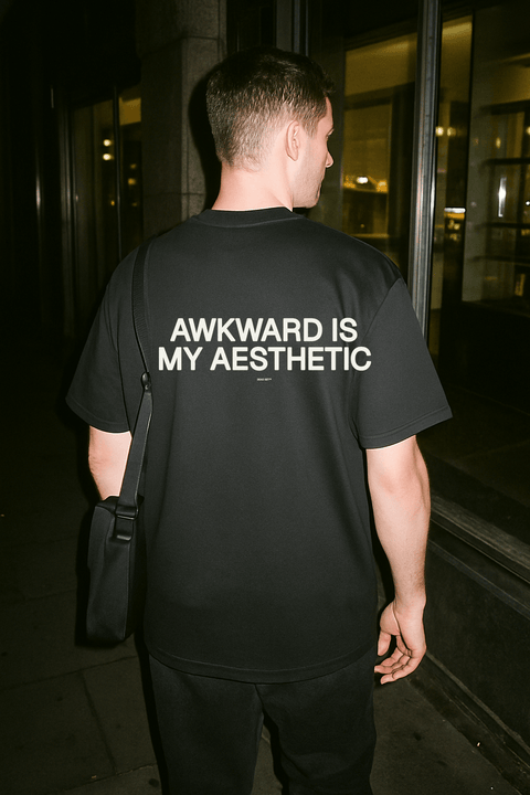 Awkward Is My Aesthetic Black Tee