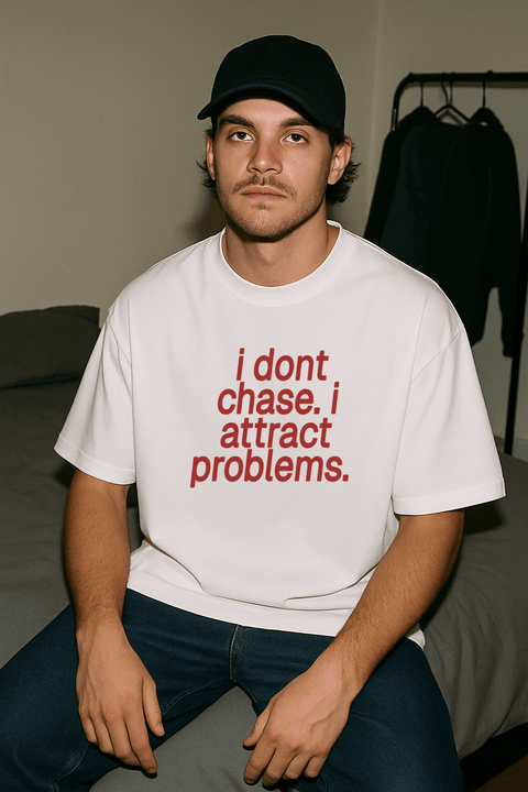 I Don't Chase I Attract Problems White Tee