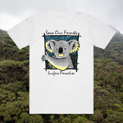 SAVE OUR FORESTS AUSSIE WHITE T-SHIRT