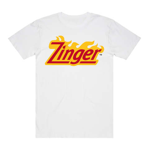ZINGER BURGER WHITE T-SHIRT