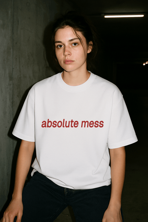 Absolute Mess White Tee