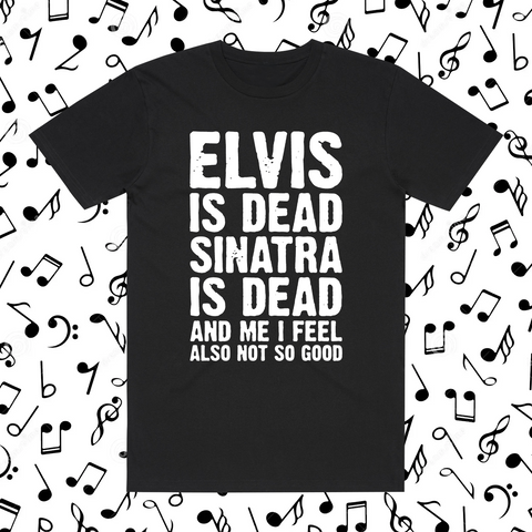 Elvis Dead Black Tee