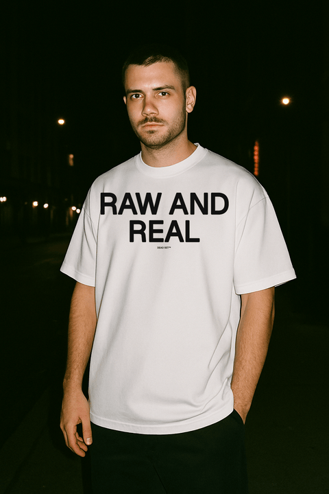 Raw And Real White Tee
