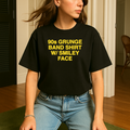 90's Grunge Band Tee - Black — production artwork on Dead Set library mockup