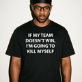 Sports Fan Tee - Black — production artwork on Dead Set library mockup