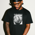 SOUR DOUGH HARDCORE BLACK T-SHIRT — production artwork on Dead Set library mockup