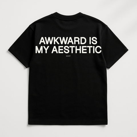 Awkward Is My Aesthetic Black Tee