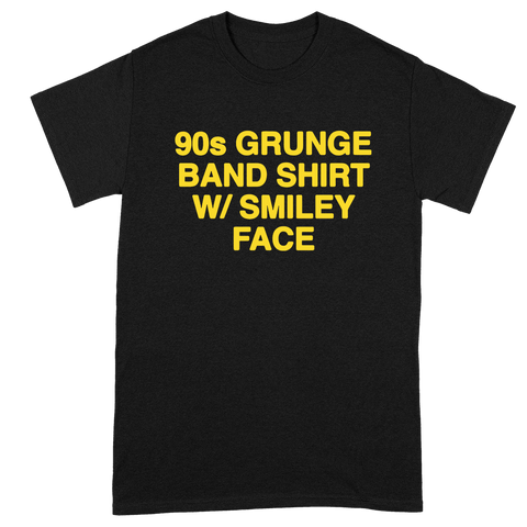 90's Grunge Band Tee - Black