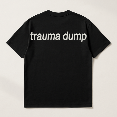 Trauma Dump Black Tee
