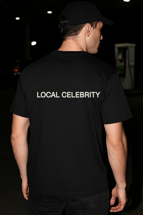 Local Celebrity Black Tee