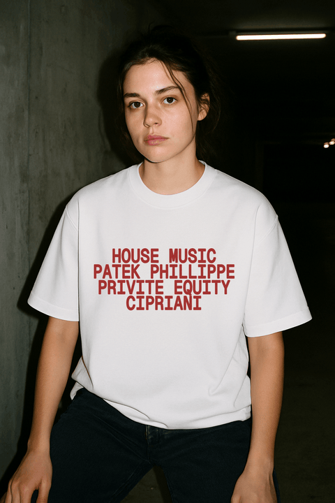 House Music Patek Phillippe Privite Equity Cipriani White Tee