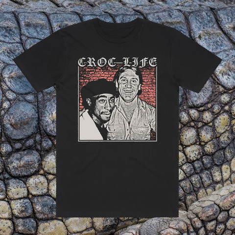 CROC LIFE BLACK T-SHIRT