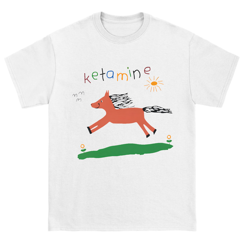 Ketamine Horsey Tee - White