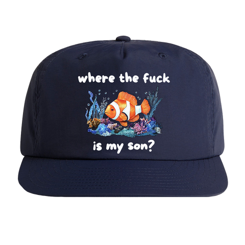 Where Is My Son Snapback Surf Hat - Navy
