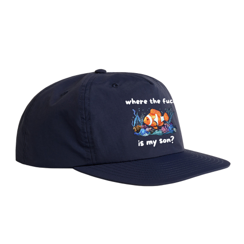 Where Is My Son Snapback Surf Hat - Navy
