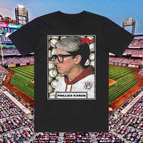 PHILLIES KAREN CARD BLACK T-SHIRT