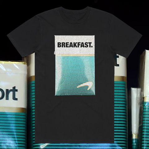 Newport Breakfast Tee - Black