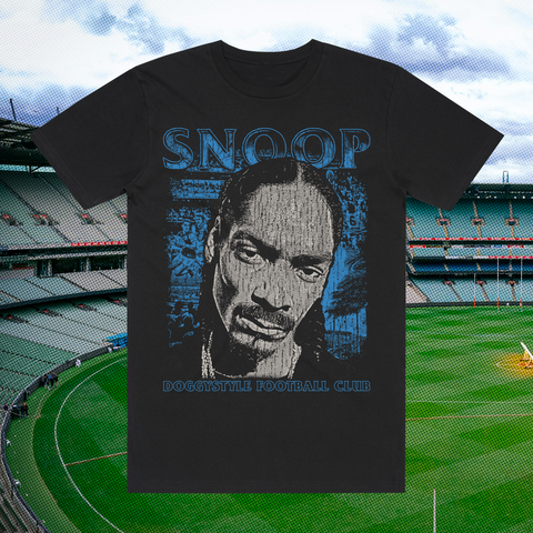 SNOOP DOGG AFL FINALS BLACK T-SHIRT