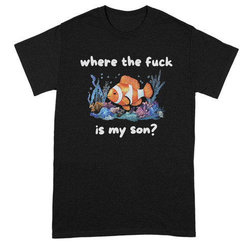 Where Is My Son Tee - Black