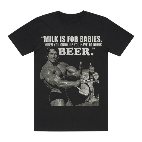 DRINK BEER BLACK T-SHIRT
