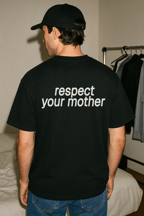 Respect Your Mother Black Tee