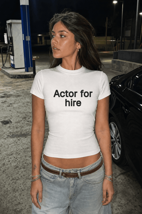 Actor for hire White Tee