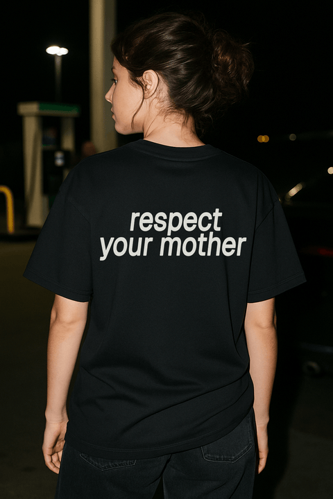 Respect Your Mother Black Tee