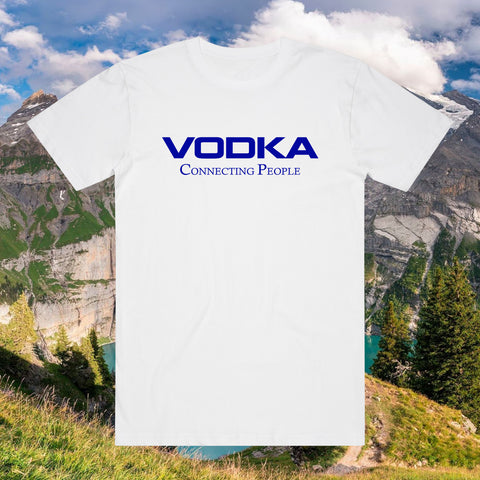 Vodka Connecting People Black T-Shirt