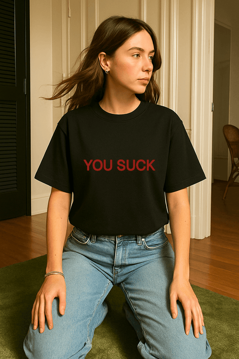 YOU SUCK Black Tee