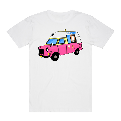 AUSSIE ICE CREAM TRUCK WHITE T-SHIRT