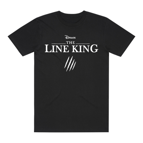 THE LINE KING BLACK T-SHIRT
