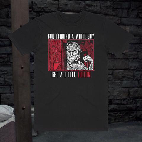 White Boys Love Lotion Silence Of The Lambs Black Tee